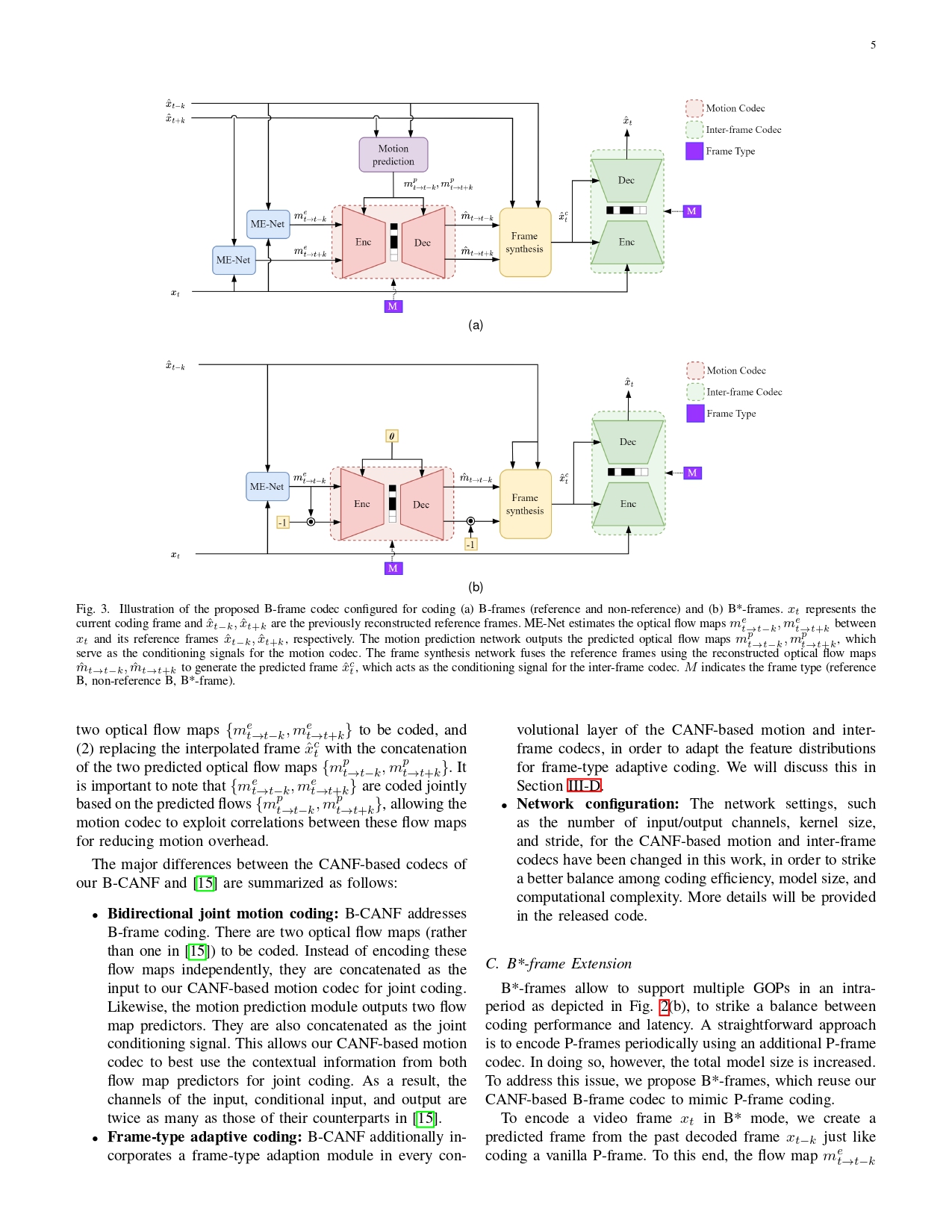 B-CANF: Adaptive B-frame Coding With Conditional Augmented Normalizing ...